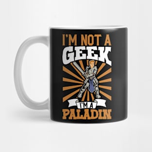 No geek - D20 Roleplaying Character - Paladin Mug